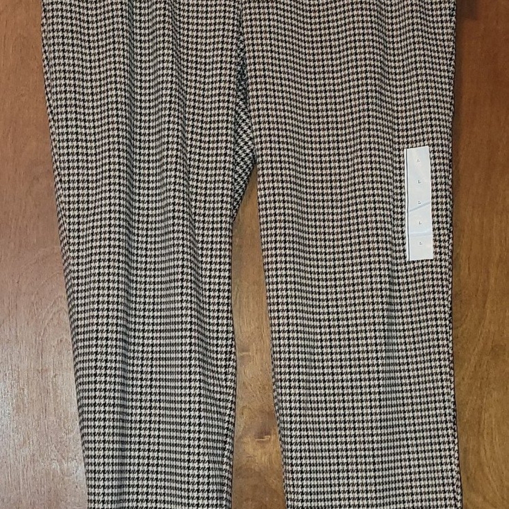 Womens Pull On Houndstooth Trousers
